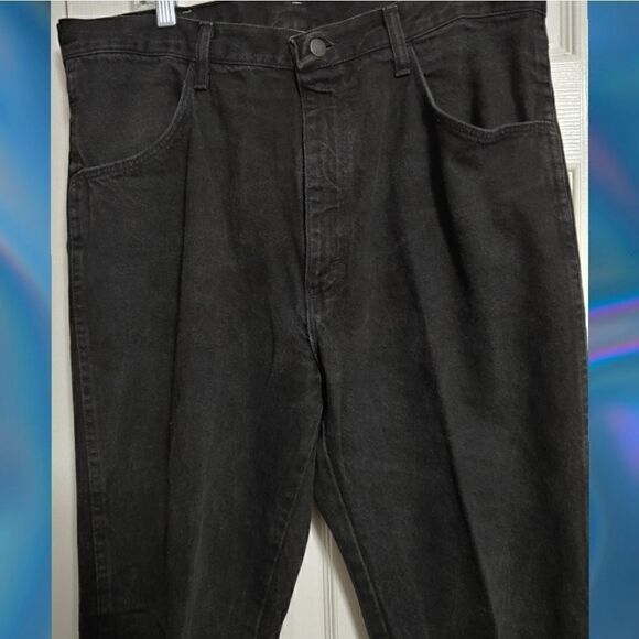 Men's Jeans by Rustler 36" by 32" in Black Straight Leg - Picture 3 of 7